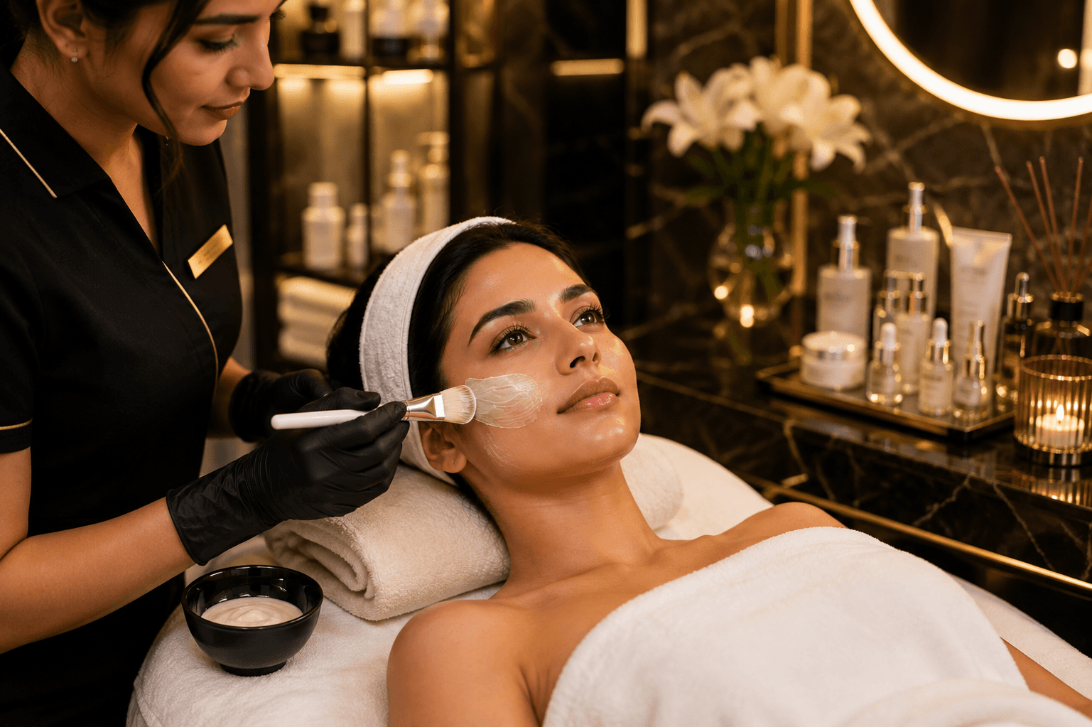 Facials services at Glammzo