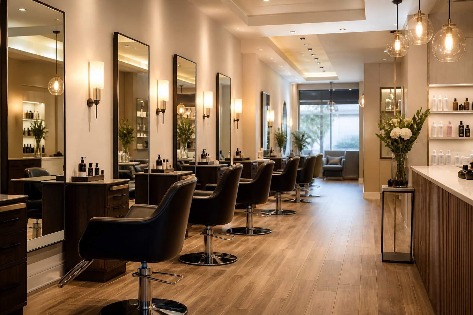Professional salon ready for booking